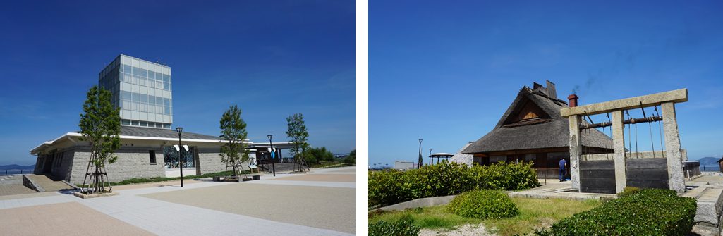 海ホタルと復元塩田の写真