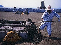 穴掘りの画像