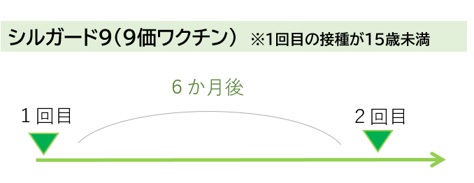 2回接種の場合の画像