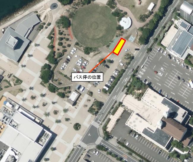 宇多津臨海公園駐車場停留所の位置図