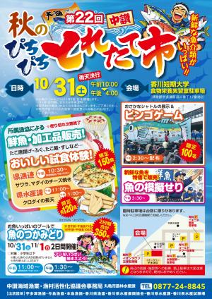 2026秋のぴちぴちとれたて市チラシ