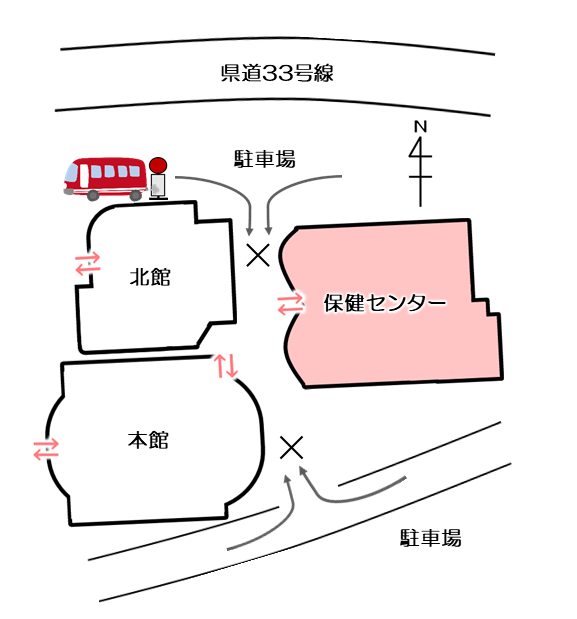 通行止めの位置図