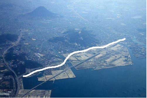 新宇多津都市の航空写真